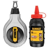Шнур розмічальний довжиною 30 м в комплекті з крейдяним порошком DeWALT (DWHT47408-0)