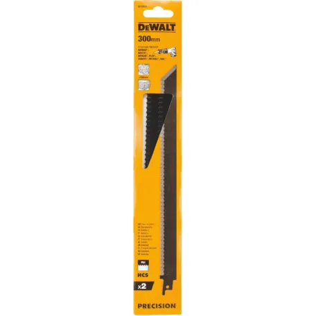 Полотно для специальных материалов DeWALT 300 мм, 6 TPI, 2 шт (DT2451)