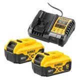 Набор аккумуляторных инструментов DeWALT (2 шт., 18В, 2х5Ач, бесщеточные) (DCK2026P2T)