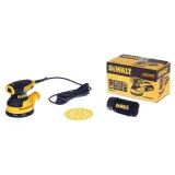 Шлифмашина эксцентриковая сетевая DeWALT, 280 Вт, подошва 125 мм (DWE6423)
