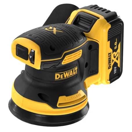 Шліфувальна машина ексцентрикова акумуляторна безщіткова DeWALT, 18 В, підошва 125 мм (DCW210P2)