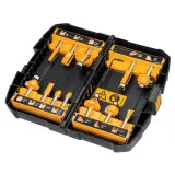 Набір фрез універсальний DeWALT для фрезера, цанга 8 мм, 12 шт., у кейсі, (DT90016)