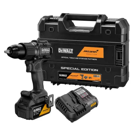 Дриль-шурупокрут, акумуляторний, ударний, DeWALT McLaren F1 Team, 90 Нм, 18В (DCD86MP1T)