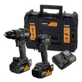 Набір акумуляторних інструментів DeWALT McLaren F1 Team (2 шт., 18В, 2х4Аг, безщіткові) (DCK2222MM2T)