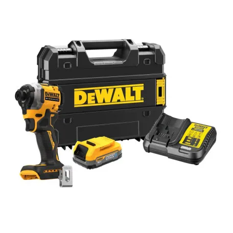 Шуруповерт ударний акумуляторний безщітковий DeWALT, 18 В, 206 Н·м, 1 ⁄ 4 (DCF850E1T)