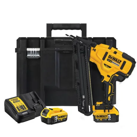 Пістолет цвяхозабивний акумуляторний безщітковий DeWALT, 18 В, кріплення 32 - 63 мм, магазин 110 шт. (DCN650P2)