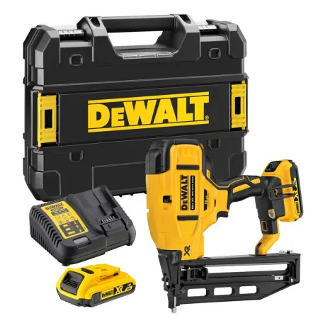 Пістолет цвяхозабивний акумуляторний безщітковий DeWALT, 18 В, кріплення 32-64 мм, магазин 110 шт. (DCN662D2)