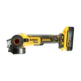 Шліфмашина кутова - болгарка акумуляторна безщіткова DeWALT, 18 В, диск 125 мм (DCG405H2T)