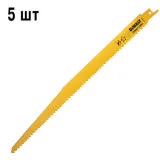 Полотно пиляльне біметалічне для деревини DeWALT 305 мм, 6 TPI, 5 шт (DT2350)