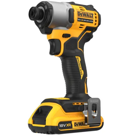 Шурупокрут ударний акумуляторний безщітковий DeWALT, 18 В, 192 Н·м, 1 ⁄ 4 (DCF840D2T)