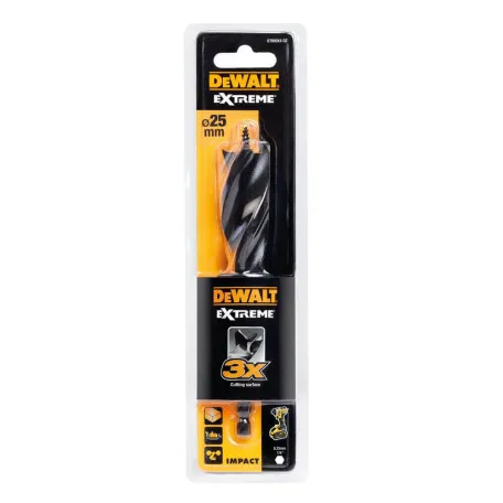 Сверло по дереву DeWALT, 25 мм, 152 мм, рабочая часть 100 мм (DT90243)
