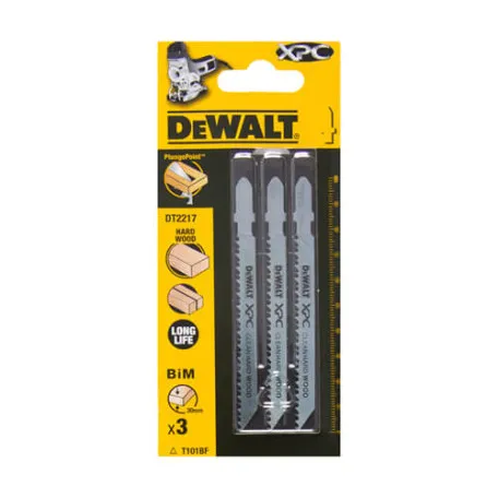 Полотно біметалічне DeWALT XPC для чистого різання деревини 100 мм, 3 шт (DT2217)