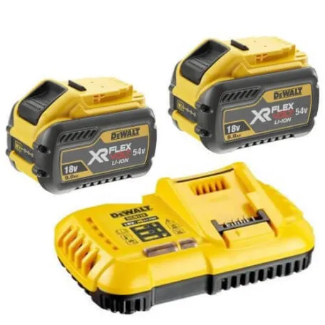 Комплект живлення XR FLEXVOLT DeWALT, 2х9Аг та зар. пристрій (DCB118X2)