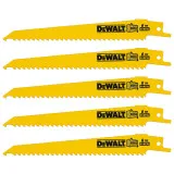 Полотно пильне біметалічне DeWALT 152 мм, 6 TPI, 5 шт (DT2359)