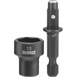Голівка торцева магнітна DeWALT Impact, знімна, 13/75 мм. 1/4