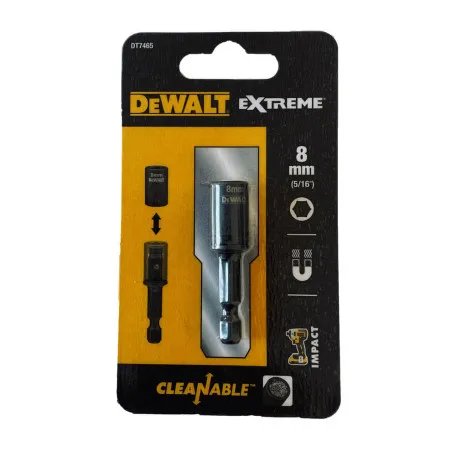 Голівка торцева магнітна DeWALT Impact, знімна, 8/75 мм. 1/4