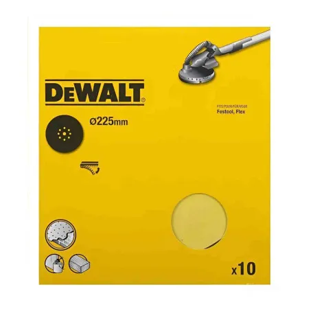 Шлифовальный круг DeWALT, 225 мм, 8 отверстий, P120, 1 шт. (DT3170)