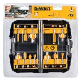 Набір фрез універсальний DeWALT для фрезера, цанга 8 мм, 12 шт., у кейсі, (DT90016)