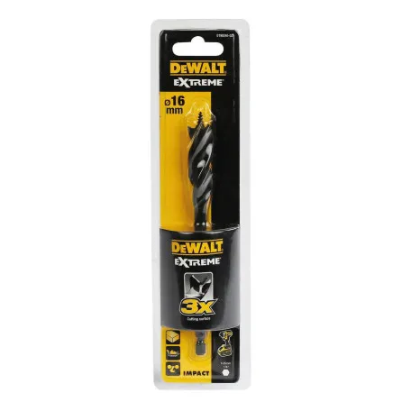 Сверло по дереву DeWALT, 16 мм, 152 мм, рабочая часть 100 мм (DT90240)