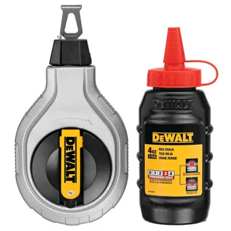 Шнур розмічальний довжиною 30 м в комплекті з крейдяним порошком DeWALT (DWHT47408-0)