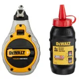Шнур розмічальний 30 м, в комплекті з крейдяним порошком, DeWALT (DWHT48335RC-0)