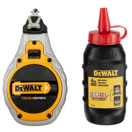 Шнур розмічальний 30 м, в комплекті з крейдяним порошком, DeWALT (DWHT48335RC-0)