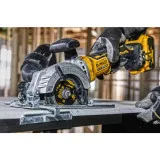 Пила дискова акумуляторна безщіткова компактна DeWALT 18В, 115х9,5 мм (DCS571NT)