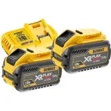Комплект живлення XR FLEXVOLT DeWALT, 2х9Аг та зар. пристрій (DCB118X2)
