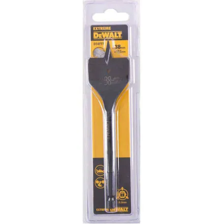 Свердло по деревині перове DeWALT, 38 мм, 152 мм, шестигранний 1 ⁄ 4″ (6.35 мм) (DT4777)