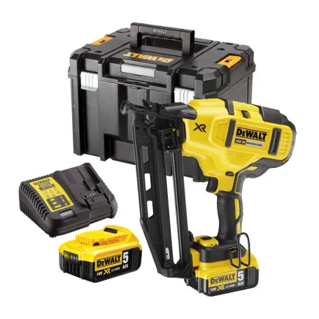 Пістолет цвяхозабивний акумуляторний безщітковий DeWALT, 18 В, кріплення 32 - 63 мм (DCN660P2)