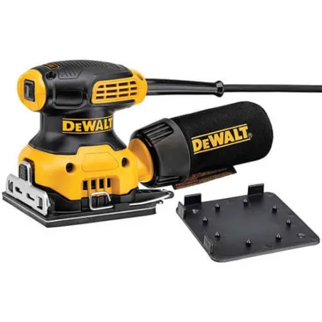 Шлифмашина вибрационная сетевая DeWALT, 230 Вт, подошва 108х115 мм (DWE6411)