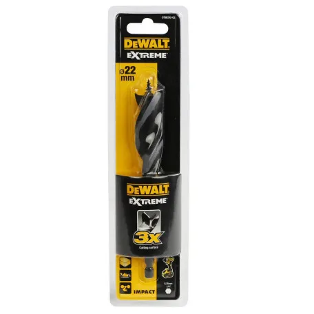 Сверло по дереву DeWALT, 22 мм, 152 мм, рабочая часть 100 мм (DT90242)