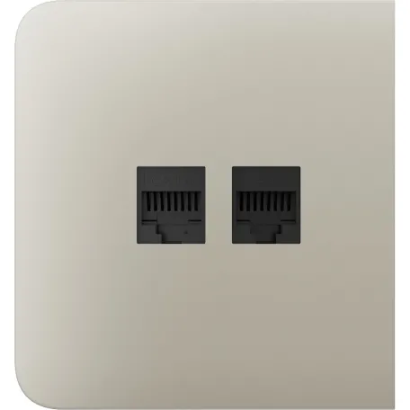 Бічна панель для вбудованої інтернет-розетки Ajax SideCover (LAN) Ivory (126213.319.IV)