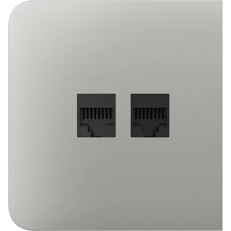 Бічна панель для вбудованої інтернет-розетки Ajax SideCover (LAN) Oyster (126217.319.OY)