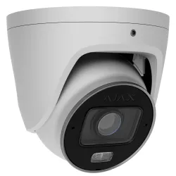 Дротова IP-камера відеоспостереження Ajax TurretCam HLVF (8 Mp) White (126283.197.WH1)