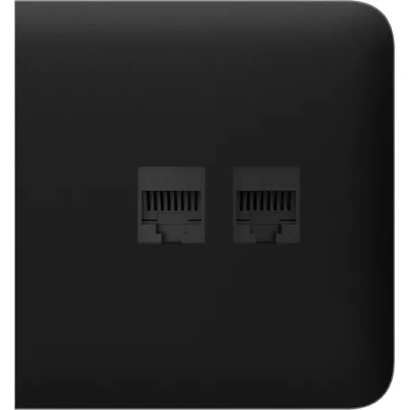 Бічна панель для вбудованої інтернет-розетки Ajax SideCover (LAN) Black (126212.319.BL)