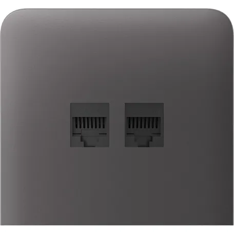 Бічна панель для вбудованої інтернет-розетки Ajax SideCover (LAN) vertical Grey (126222.319.GR)