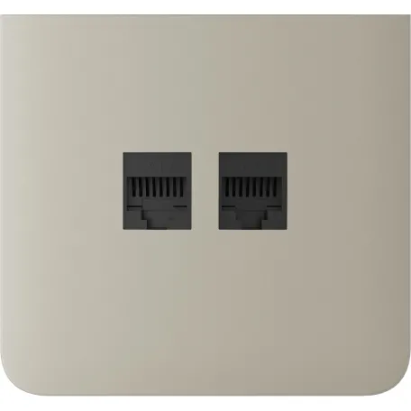 Бічна панель для вбудованої інтернет-розетки Ajax SideCover (LAN) vertical Ivory (126221.319.IV)