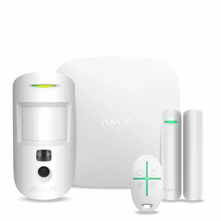 Ajax StarterKit Cam HDR (8EU) UA white комплект охоронної сигналізації