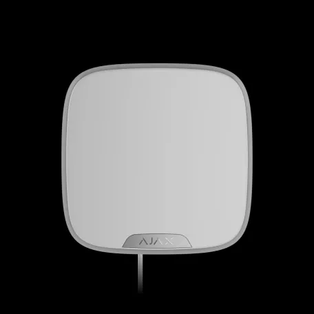 Дротова сирена з кріпленням для брендованої лицьової панелі Ajax StreetSiren DoubleDeck Fibra White (57244.61.WH1)