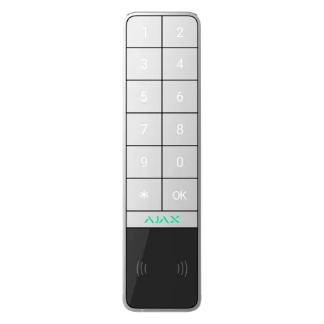 Бездротова клавіатура Ajax KeyPad Outdoor Jeweller White (99967.286.WH1)