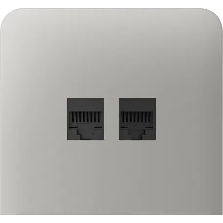 Бічна панель для вбудованої інтернет-розетки Ajax SideCover (LAN) vertical Oyster (126225.319.OY)