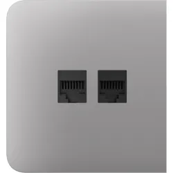 Бічна панель для вбудованої інтернет-розетки Ajax SideCover (LAN) Fog (126216.319.FG)