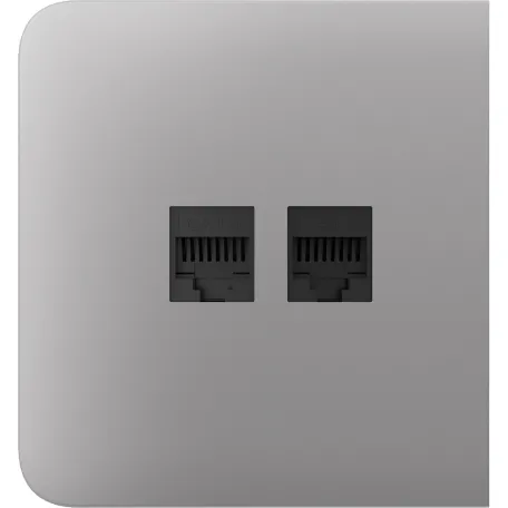 Бічна панель для вбудованої інтернет-розетки Ajax SideCover (LAN) Fog (126216.319.FG)