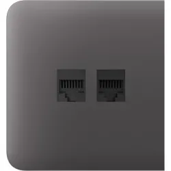 Бічна панель для вбудованої інтернет-розетки Ajax SideCover (LAN) Grey (126214.319.GR)