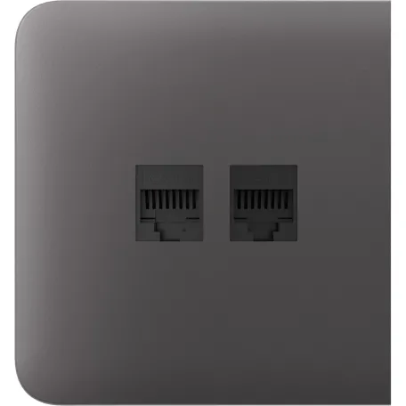 Бічна панель для вбудованої інтернет-розетки Ajax SideCover (LAN) Grey (126214.319.GR)