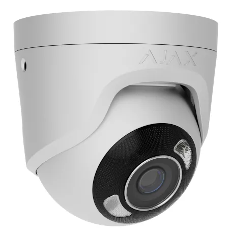 Дротова охоронна IP-камера Ajax TurretCam HL (8 Mp/4 mm) White (126267.197.WH1)