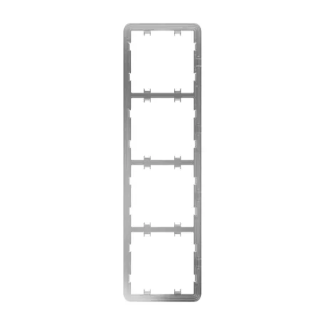 Рамка для 4-х вимикачів/розеток Ajax Frame (4 seats) vertical (83432.141.NC)