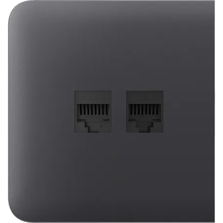 Бічна панель для вбудованої інтернет-розетки Ajax SideCover (LAN) Graphite (126215.319.GP)