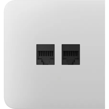 Бічна панель для вбудованої інтернет-розетки Ajax SideCover (LAN) White (126211.319.WH)